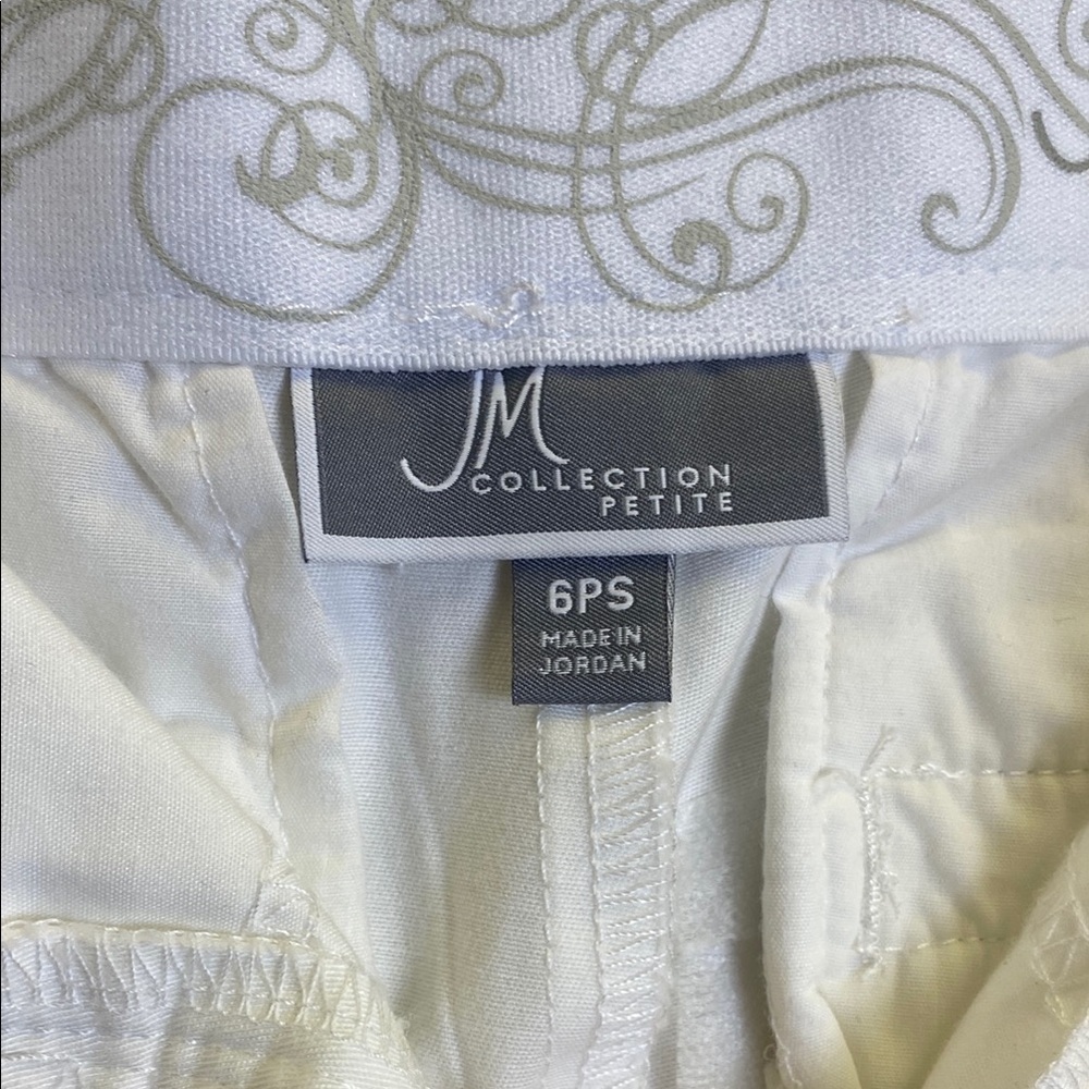 JM Collection Petite Women’s White Pants - Picture 2 of 5